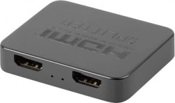 Rozdzielacz HDMI 1×2 4K z zasilaniem USB‑C – czarny