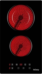 isEasy dwustrefowa elektryczna płyta ceramiczna