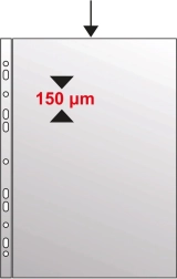 Koszulka euro A4, błyszcząca, 140 mikronów