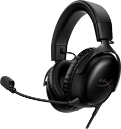 HyperX Cloud III czarne słuchawki gamingowe z mikrofonem