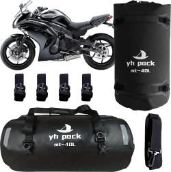 Wodoodporna torba motocyklowa i rowerowa na ramię 40 l