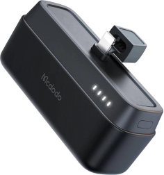 Mcdodo powerbank 5000 mAh, 20W z wtykiem Lightning (czarna)