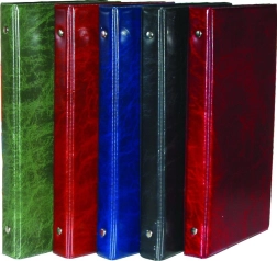 Wizytownik kr. A5 na 80 szt. wizytówek, połysk, asortyment, z indeksem