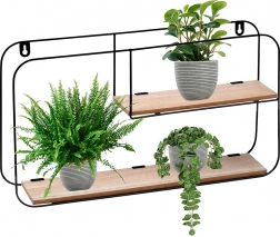 Półka ścienna metalowa 52 × 10,5 × 29 cm