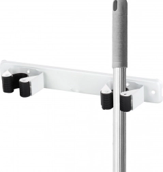 Ścienny podwójny uchwyt na mopa, miotłę i narzędzia