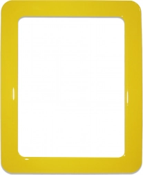 Magnetyczna samoprzylepna ramka o wymiarach 19,0 x 23,8 cm – żółta