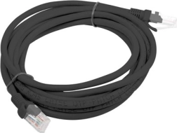 Sieciowy kabel patch UTP Cat5e 3 m czarny