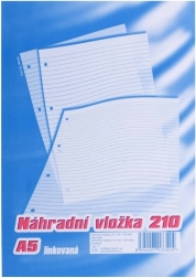 Wkład wymienny do bloku karis A5, w linie, 100 arkuszy
