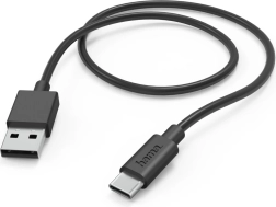 Kabel do ładowania USB-A – USB-C 1 m czarny