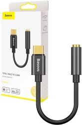 Baseus adapter USB‑C na 3,5 mm audio – czarny