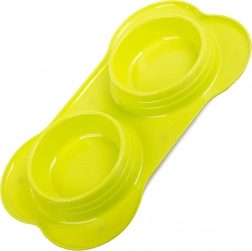 Podwójna miska dla psów i kotów 400 ml x 2