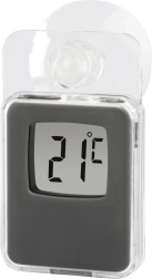Okienny cyfrowy termometr In/Out szary
