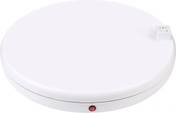 Obrotowy stojak fotograficzny PULUZ z gniazdem zasilającym 45 cm – biały