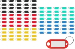 Zestaw kolorowych identyfikatorów do kluczy - 100 szt.