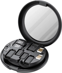 Bezprzewodowa ładowarka Budi 12w1 15 W z organizerem i adapterami