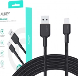 AUKEY kabel nylonowy USB-C na USB-A 1.8m