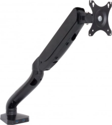 Regulowany uchwyt monitora z sprężyną gazową i portami USB