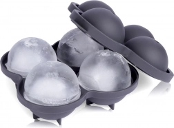 Silikonowa forma do lodowych kul 4 szt., średnica 8 cm