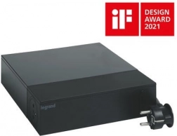 Przedłużacz TV ochronny 2 m czarny