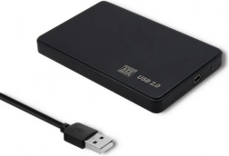 Zewnętrzna obudowa dysku 2,5'' SATA3 USB 2.0 czarna