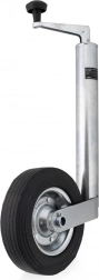 najezdowe koło podporowe do przyczepy 150 kg, regulacja wysokości 46–78 cm, pełna guma, stal ocynkowana