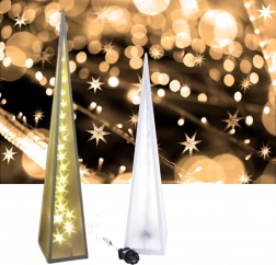 Piramida LED obracające się gwiazdy 16*16*90 cm