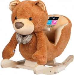 Bujany pluszowy miś ze dźwiękami PlayTo, brązowy