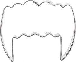 Metalowa wykrawaczka w kształcie wampirzych zębów 5,5 cm