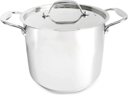 Garnek ze stali nierdzewnej z pokrywką Kitchisimo Chef 20 cm, 4,7 l