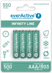 Akumulatory AAA R03 550 mAh – ready to use Infinity Line (4 szt.)