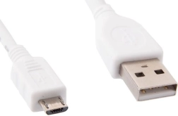 Biały kabel USB Micro AM-MBM5P 1 m