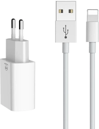 Podwójna ładowarka USB z kablem Lightning 1 m MCDODO (EU) – biała