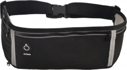 Odblaskowa biegowa nerka z regulowanym pasem i kieszenią na butelkę