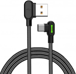 Kątowy kabel USB-C Mcdodo z wskaźnikiem LED, 3 m