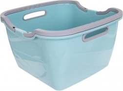 Kwadratowa misa do prania 22 l ze składanymi uchwytami