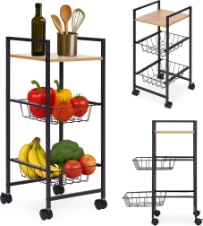 Ruchoma półka z 2 koszykami i półką na kółkach od ModernHome