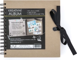 Kreatywny album brązowy 20,5 x 20,5 cm