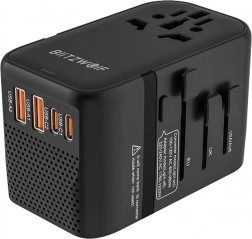 Adapter podróżny BlitzWolf BW-TA3 z konwerterem napięcia i ładowaniem USB