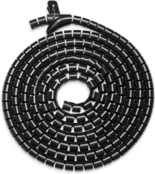 Elastyczny organizer na kable 5 m czarny