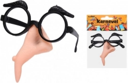 Zestaw karnawałowy Czarownica – plastikowy nos i okulary