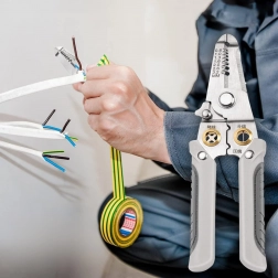 Wielofunkcyjne szczypce do ściągania izolacji i zaciskania kabli 0,8–3,2 mm 7 w 1