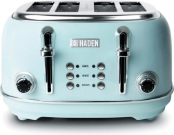 Toster Heritage turkusowy czteroszczelinowy ze stali nierdzewnej