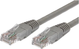 Patchcord kategorii 5e RJ45 UTP 1 m szary - opakowanie 10 sztuk