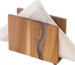 Drewniany stojak na serwetki River 12 × 8,5 cm