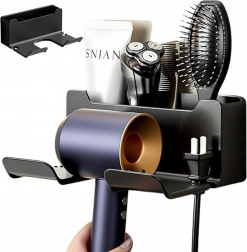 Ścienny uchwyt na suszarkę czarny