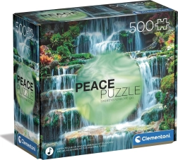 Puzzle 500 elementów CLEMENTONI Peace Collection – Wodospad The Flow