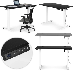Elektryczne biurko z regulacją wysokości 120 × 60 cm ModernHome