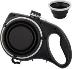 Smycz dla psów z wbudowaną składaną miską