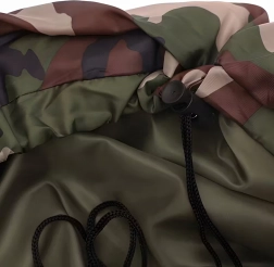 Śpiwór 2w1 moro mumia z kapturem 210 × 75 cm, lekki i ciepły