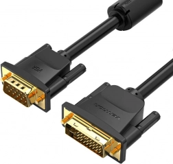 Vention DVI (24+5) na VGA kabel 3 m, Full HD 1080p, czarny